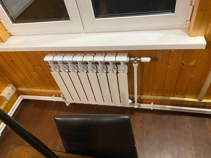 Отопление от газгольдера в Гагарине под ключ - алюминиевые радиаторы