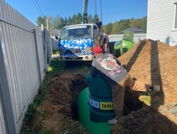Монтаж газгольдера Спецгаз 3200 л для дома 140 кв.м в Гагарине под ключ